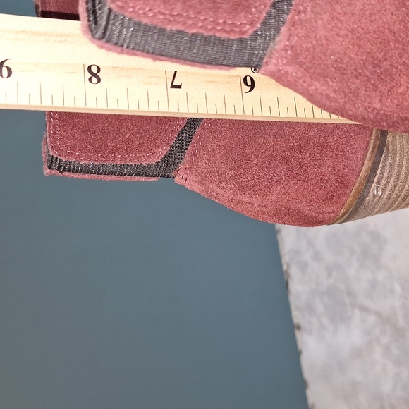 🍀 Lucky Brand suede booties. Maldeev style. Size 9.5. Burgundy. - Picture 14 of 14